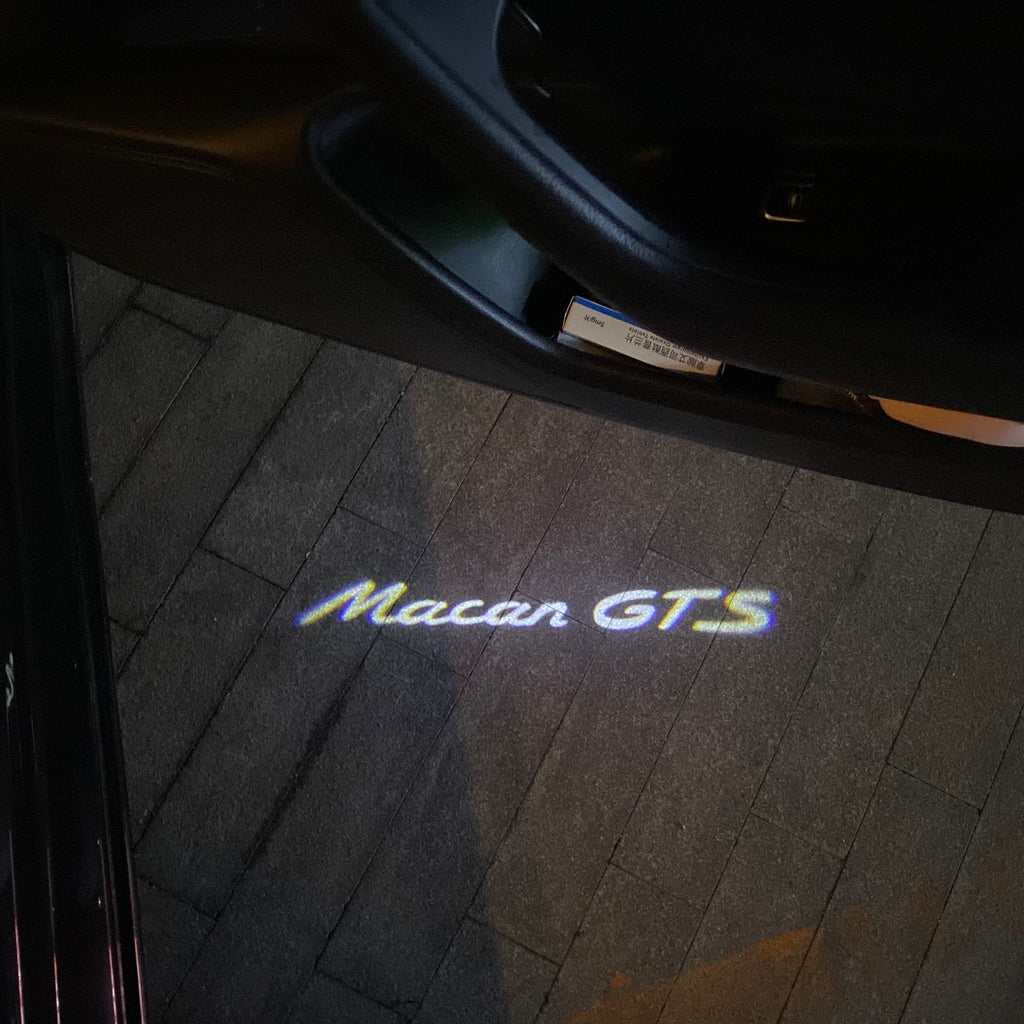 PORSCHE LOGO PROJECTOT LIGHTS Nr.88 (Menge 1 = 2 Logo Film / 2 Türleuchten)
