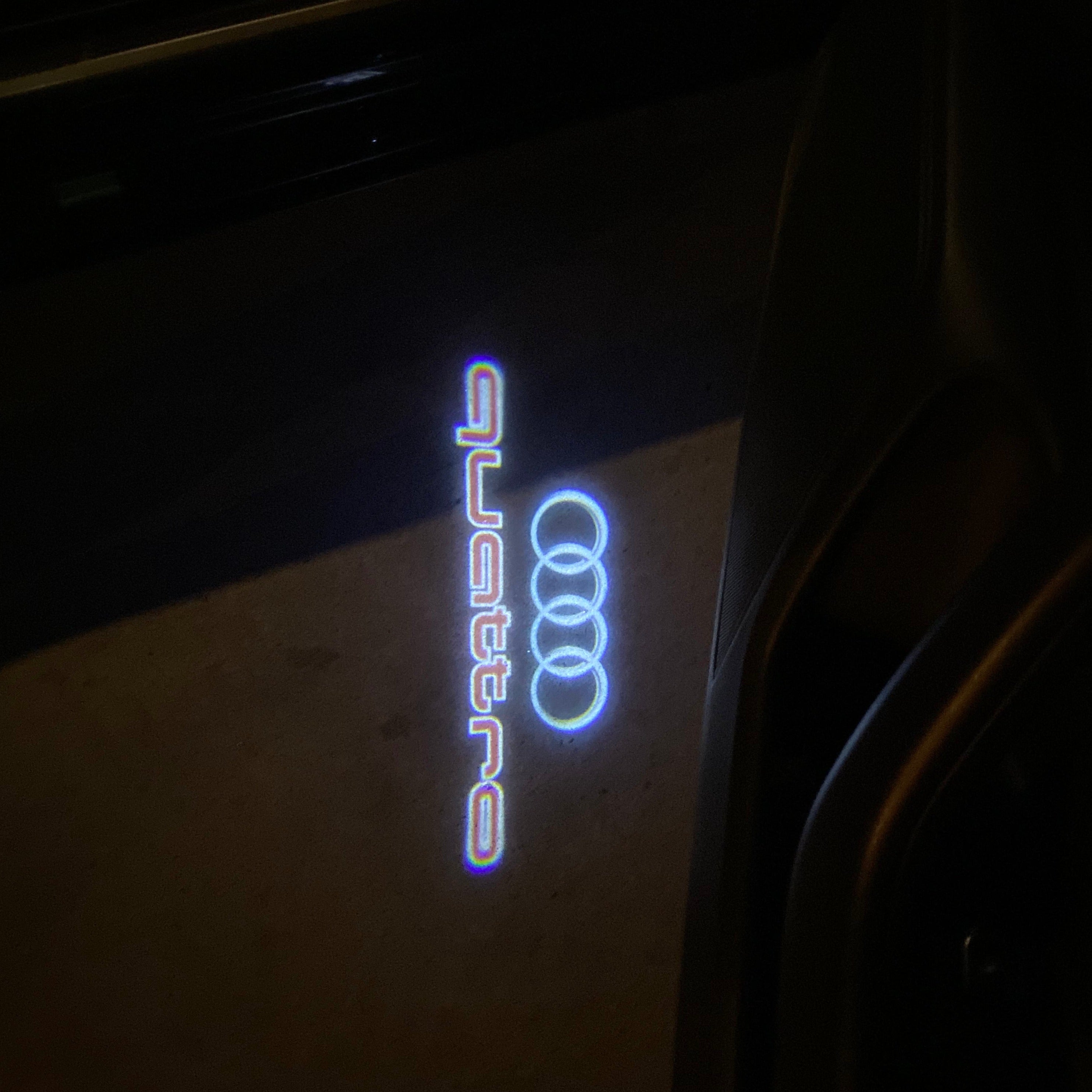AUDI LOGO PROJECTOT LIGHTS Nr.19 (quantità 1 = 2 Logo Films /2 luci porta)