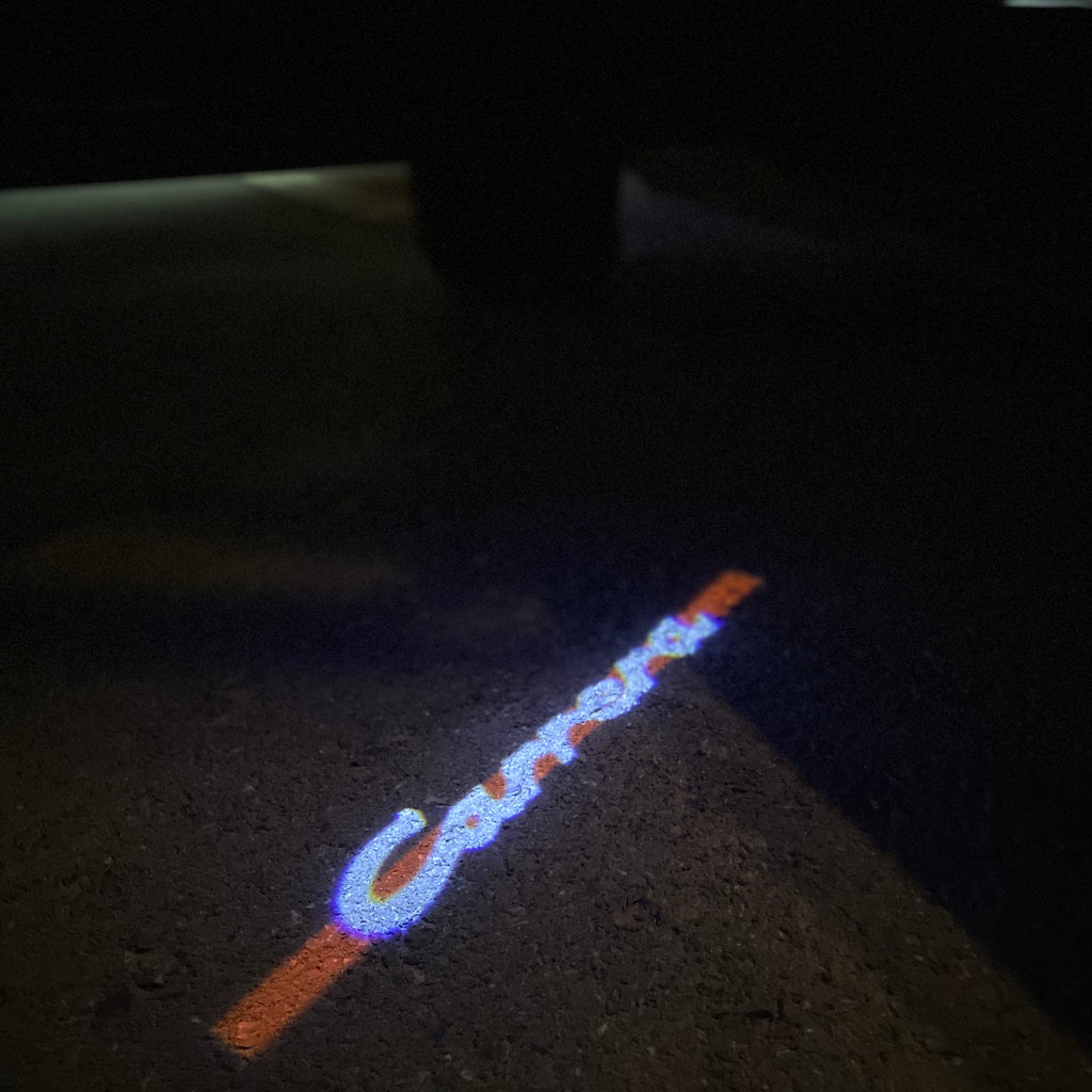 PORSCHE Carrera  LOGO PROJECTOT LIGHTS Nr.8086 (quantity  1 =  2 Logo Film /  2 door lights)