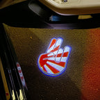 LUCES DE PROYECTOR CON LOGO JDM N ° 16 (cantidad 1 = 1 juegos / 2 luces de puerta)
