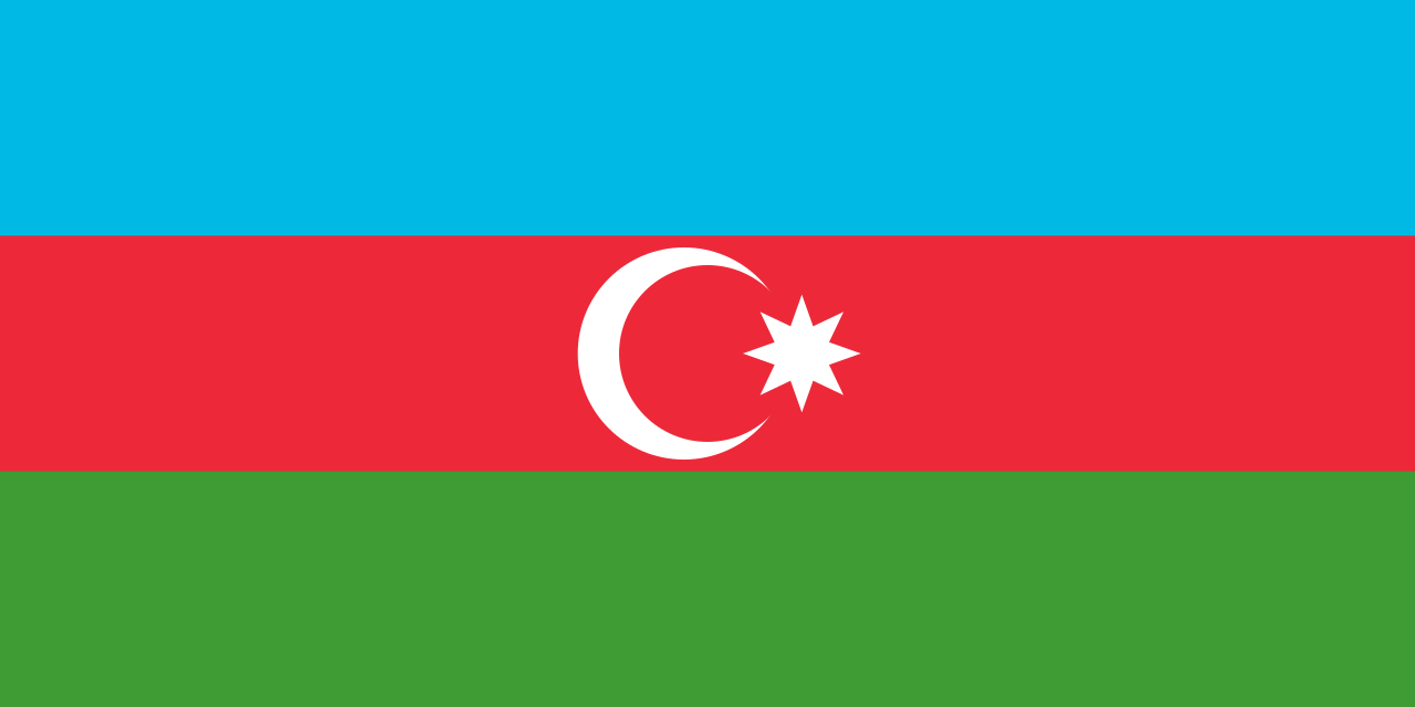Azərbaycan   National Flag  logo (quantity 1 = 1 sets / 2 logo film /  Can replace of lights  other logos )
