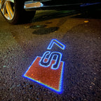 AUDI S7 LOGO PROJECTOT LIGHTS Nr.360 (quantité 1 = 2 Logo Films /2 feux de porte)