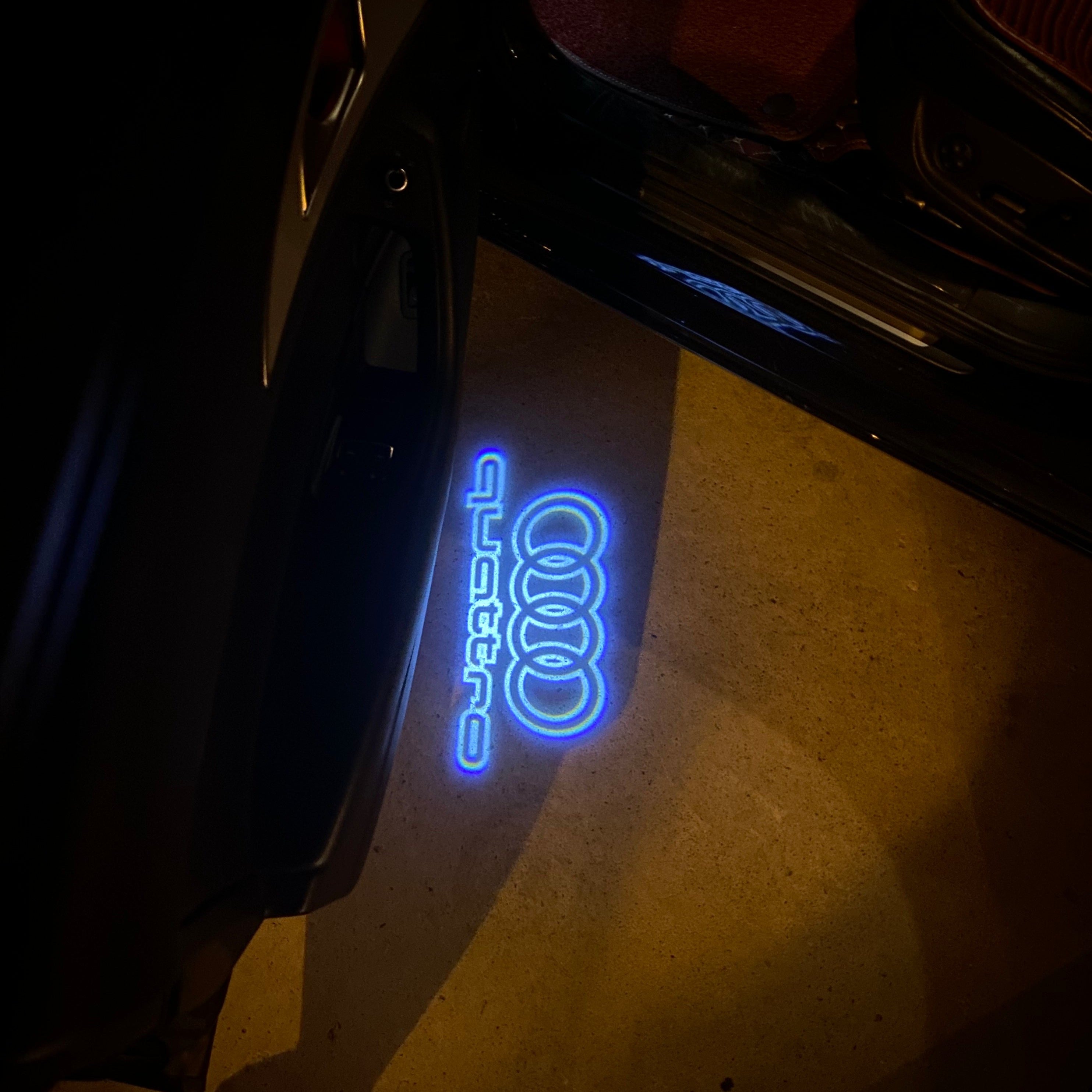 AUDI LOGO PROJECTOT LIGHTS Nr.19 (quantità 1 = 2 Logo Films /2 luci porta)