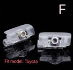 Toyota Logo Nr.236 (Anzahl 1 = 2 Logo-Folien / 2 Türleuchten）