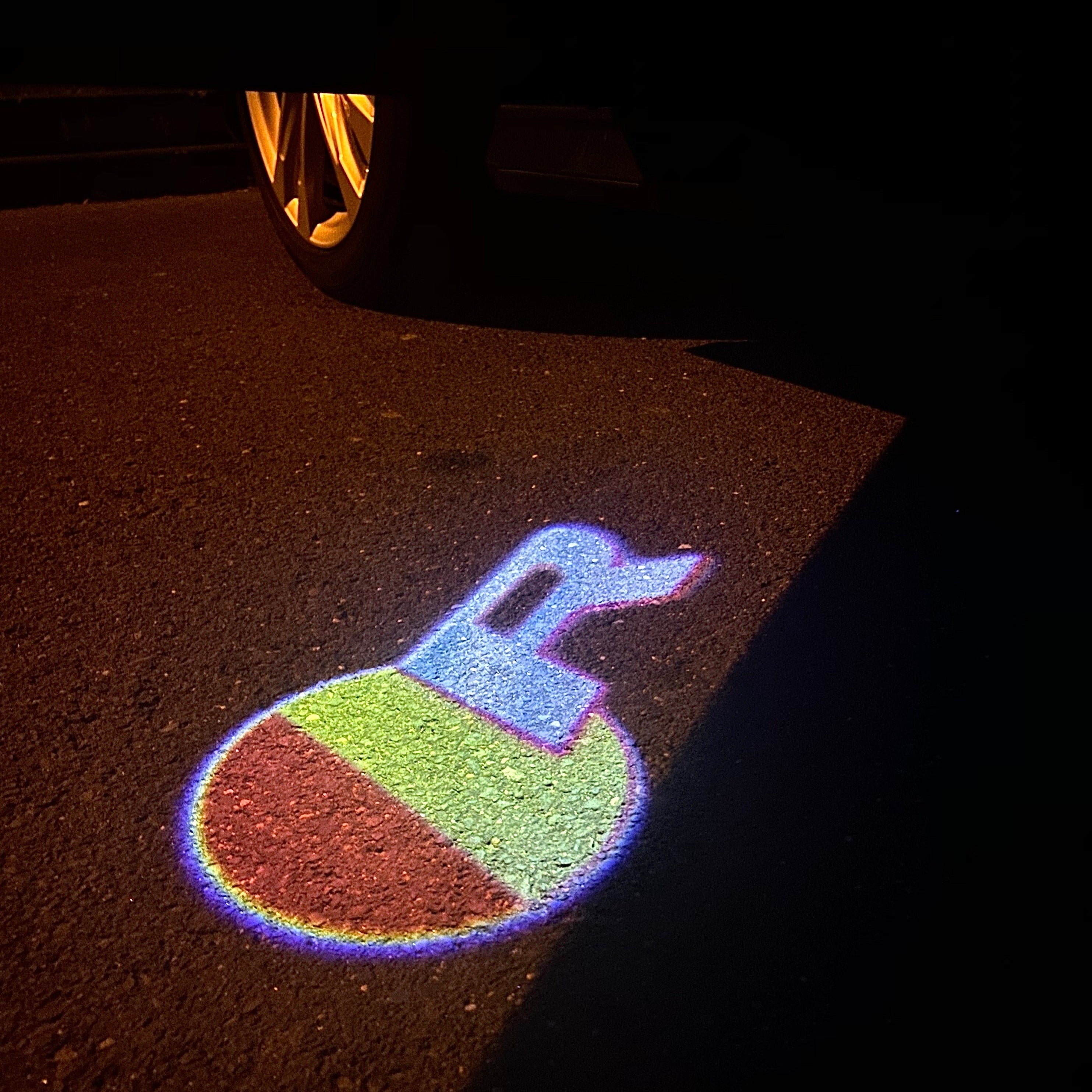JAGUAR LOGO PROJECROTR LIGHTS Nr.42 (Menge 1 = 1 Sets/2 Türleuchten)