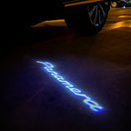 PORSCHE LOGO PROJECTOT LIGHTS Nr.84 (cantidad 1 = 2 logo película / 2 luces de puerta)