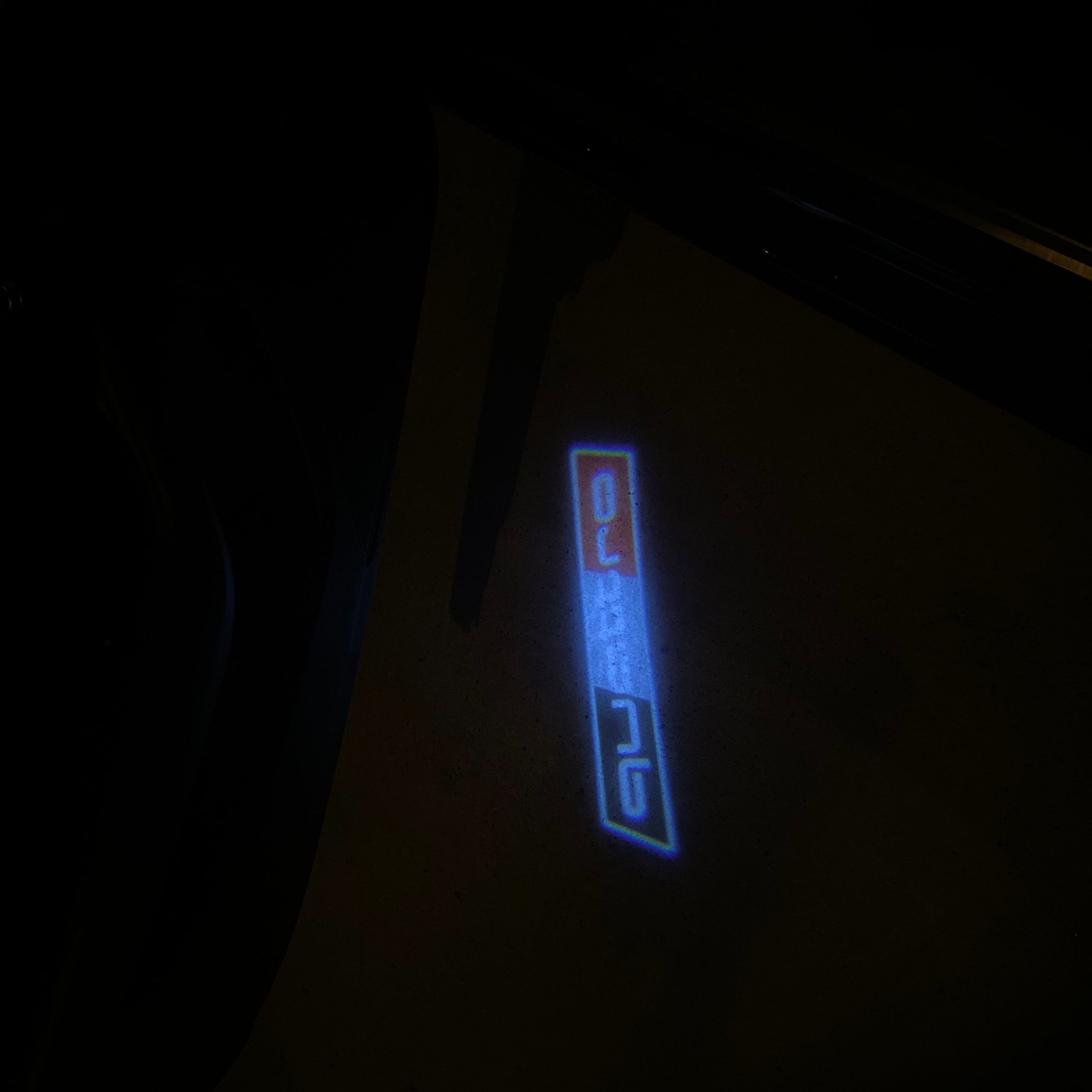AUDI LOGO PROJECTOT LIGHTS Nr.19 (quantità 1 = 2 Logo Films /2 luci porta)