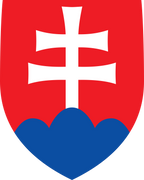 Logo du drapeau national slovaque Slovenská republika (quantité 1 = 1 ensembles / 2 films de logo / peut remplacer les lumières d'autres logos)