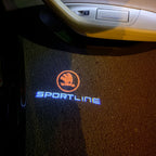 SPORT الخط LOGO PROJECTOT أضواء Nr.05 (كمية 1 = 2 شعار فيلم / 2 أضواء الباب)