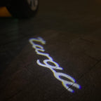 PORSCHE LOGO PROJECTOT LIGHTS Nr.68 (cantidad 1 = 2 logo película / 2 luces de puerta)