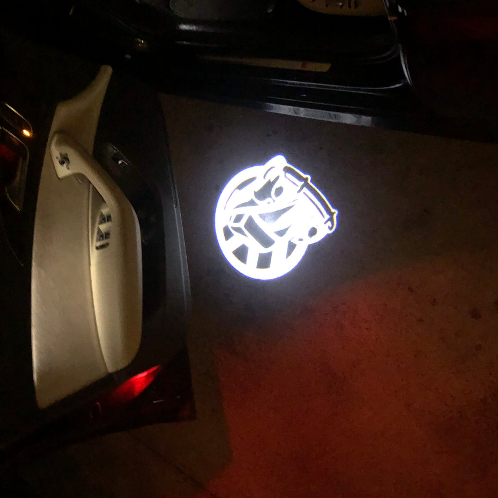 Logotipo de VW Nr. 11 (cantidad 1 = 2 películas con logotipo /2 luces de puerta)