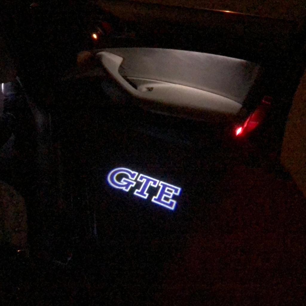 Volkswagen Door luces GTE Logo Nr. 44 (cantidad 1 = 2 Logo Films /2 luces de puerta)