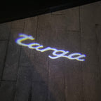 PORSCHE LOGO PROJECTOT LIGHTS Nr.68 (cantidad 1 = 2 logo película / 2 luces de puerta)