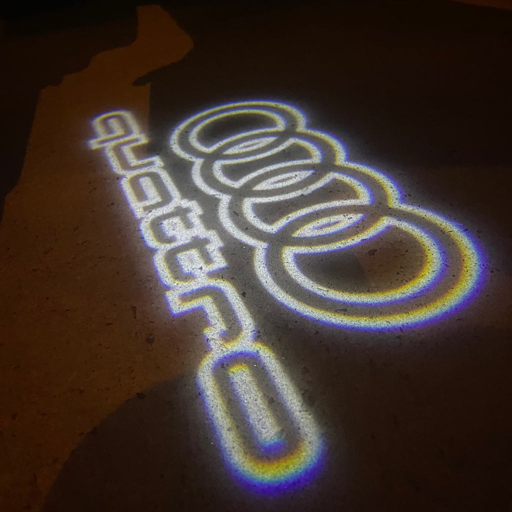 AUDI LOGO PROJECTOT LIGHTS Nr.19 (quantità 1 = 2 Logo Films /2 luci porta)