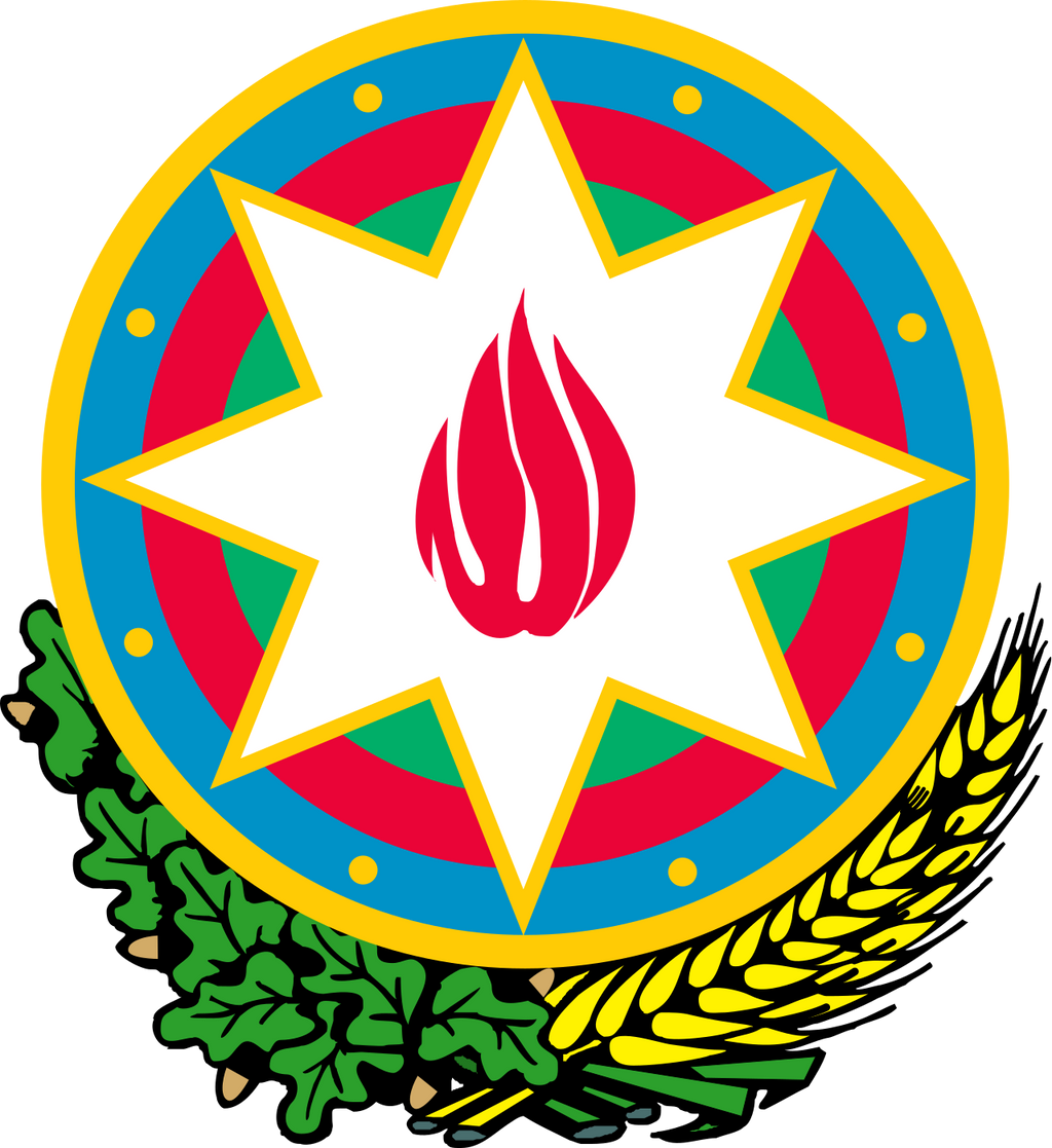 Azerbaïdjan Azţrbaycan National Flag logo (quantité 1 = 1 ensembles / 2 logo film / Peut remplacer des lumières d’autres logos )