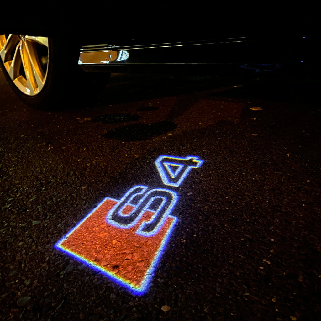 AUDI LOGO PROJECTOT LIGHTS Nr.19 (quantità 1 = 2 Logo Films /2 luci porta)