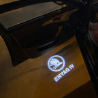 SKODA LOGO PROJECTOT LIGHTS Nr.43 (quantité 1 = 2 Logo Film / 2 feux de porte)