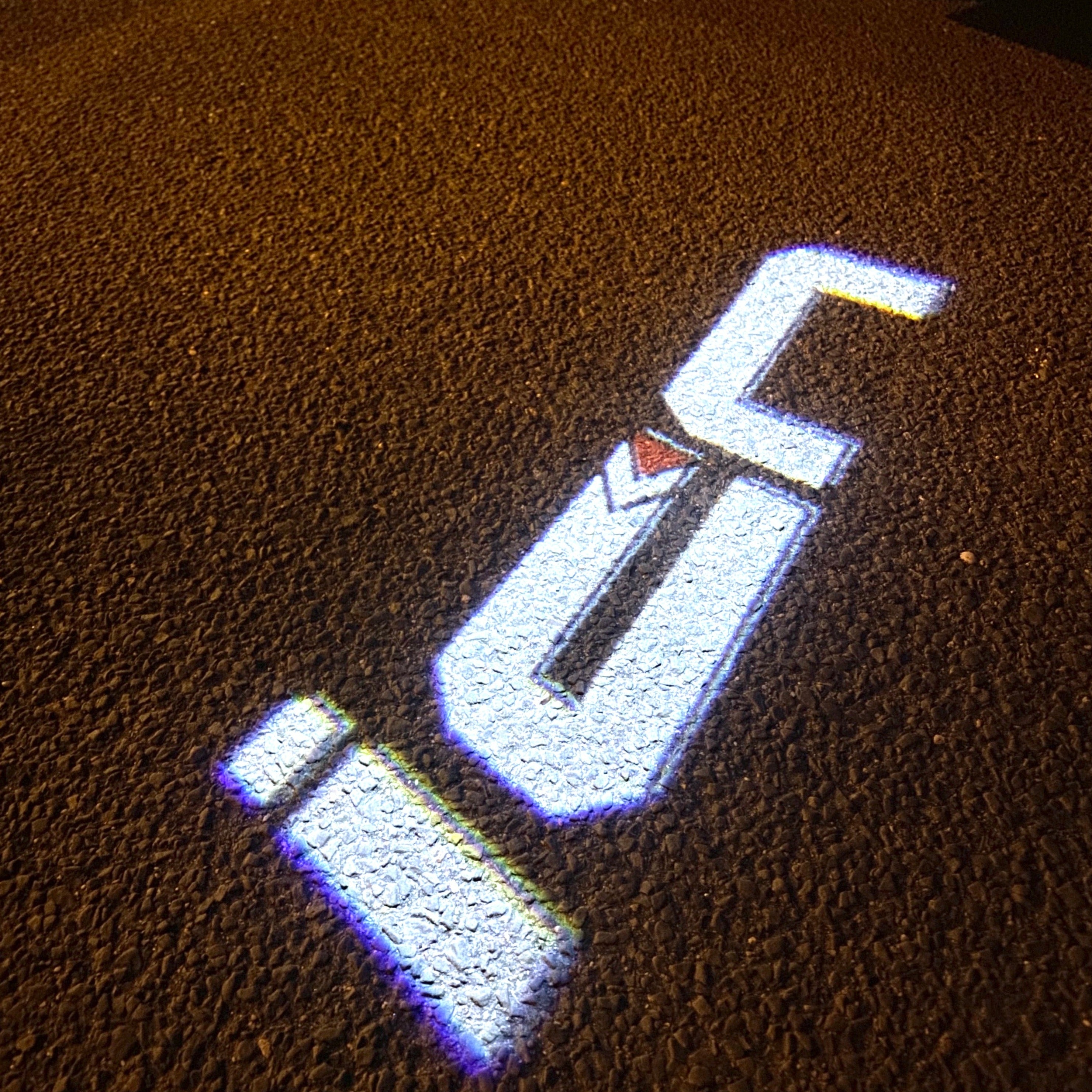 LOGOTIPO DE CIEN PROJECROTR LIGHTS Nr.51 (cantidad 1 = 2 logo película / 2 luces de puerta)