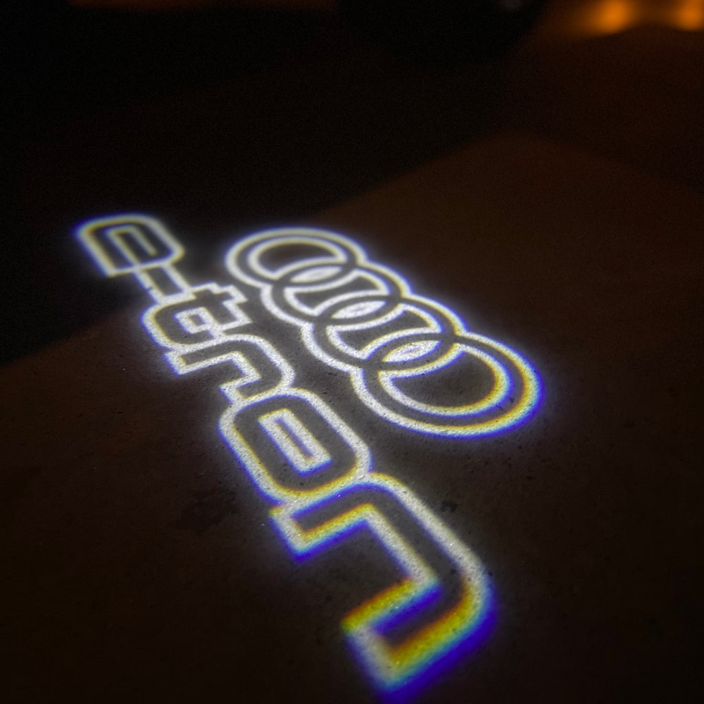 AUDI LOGO PROJECTOT LIGHTS Nr.19 (quantità 1 = 2 Logo Films /2 luci porta)