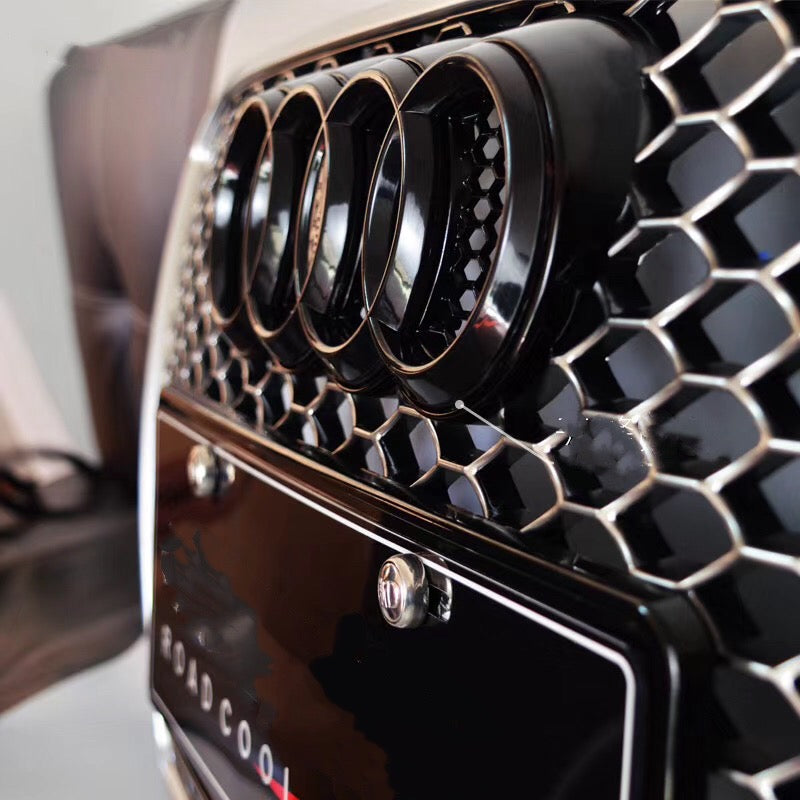AUDI Front Grill Logo LED with dznamic indicator black color 27.3CM