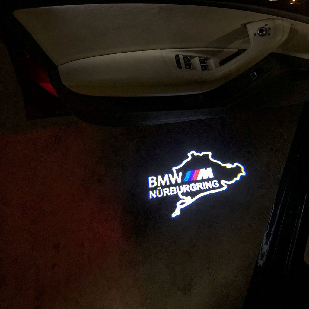 BMW NÜRBURGRING LOGO PROJECTOT LIGHTS Nr.08 (cantidad 1 = 1 juego/2 luces de puerta)