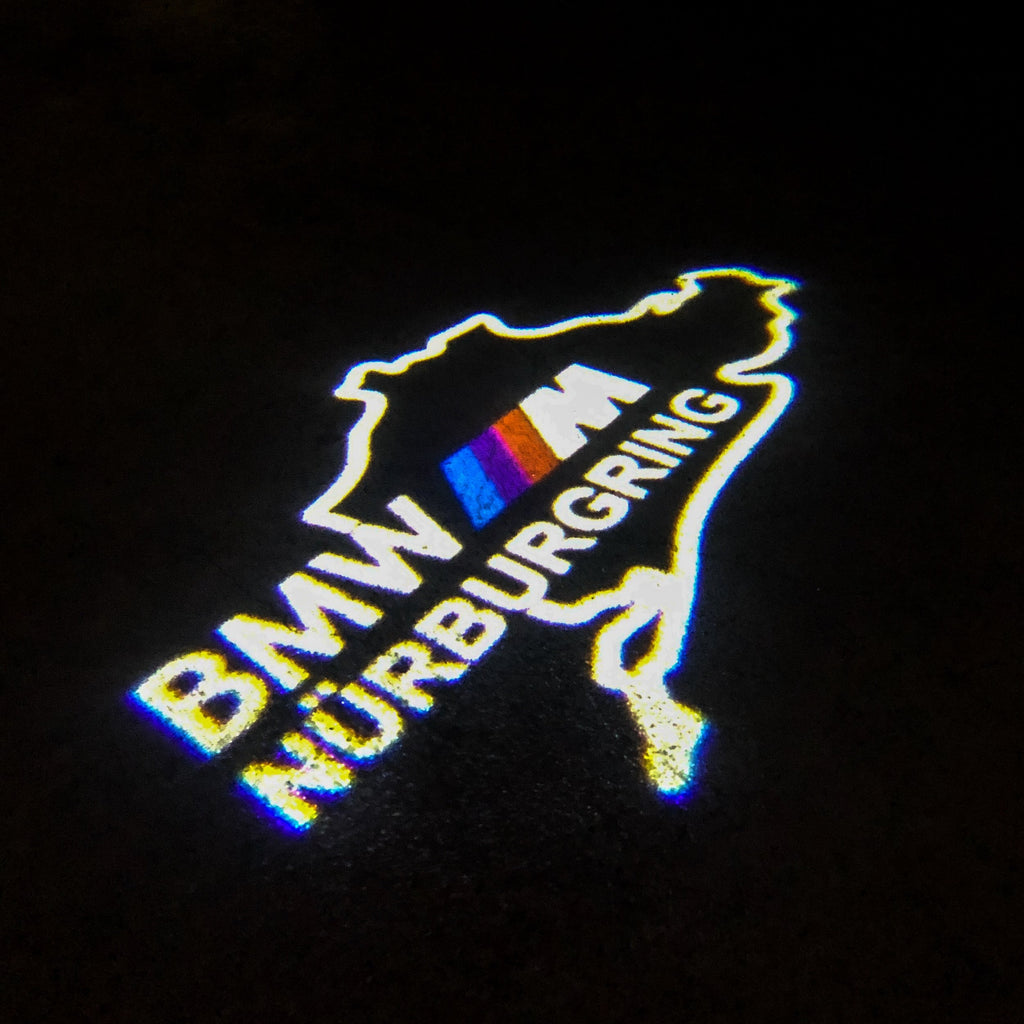 BMW NÜRBURGRING LOGO PROJECTOT LIGHTS Nr.08 (cantidad 1 = 1 juego/2 luces de puerta)