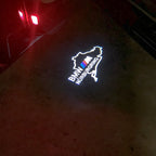 BMW NÜRBURGRING LOGO PROJECTOT LIGHTS Nr.08 (cantidad 1 = 1 juego/2 luces de puerta)
