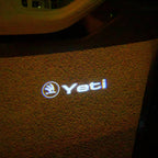 SKODA LOGO PROJECTOR LIGHTS Nr.118 (Menge 1 = 2 Logo Film / 2 Türlichter)