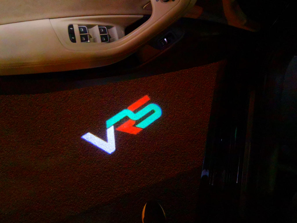 SKODA VRS LOGO PROJECTOT LIGHTS Nr.26 (quantité 1 = 2 Logo Film / 2 feux de porte)