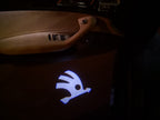 SKODA LOGO PROJECTOT LIGHTS Nr.07 (quantità 1 = 2 Logo Film / 2 luci porta)