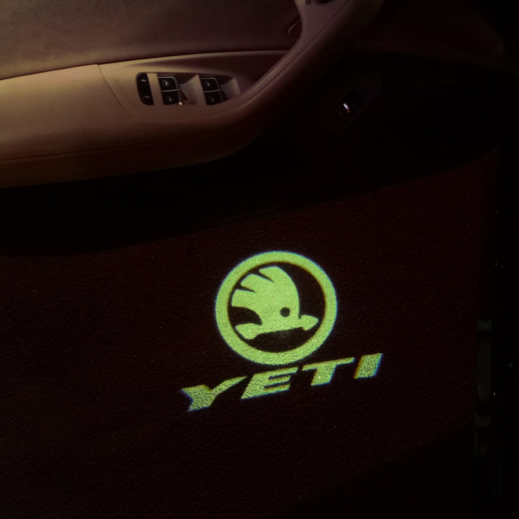 SKODA YETI LOGO LIGHTS Nr.60 (quantité 1 = 2 Logo Film / 2 feux de porte)