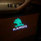 SKODA KAROQ LOGO PROJECTOT LIGHTS Nr.79 (cantidad 1 = 2 Logo Film/2 luces de puerta)
