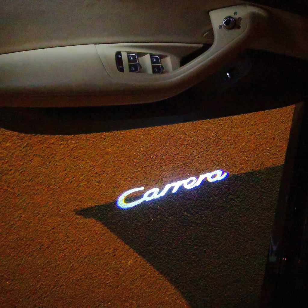 PORSCHE Carrera LOGO PROJECTOT LIGHTS Nr.33 (Menge 1 = 2 Logo Film / 2 Türleuchten)