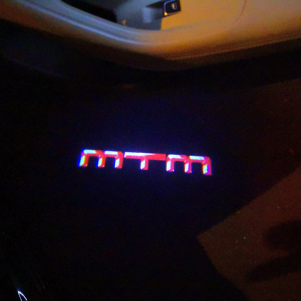 LUCI PROIETTORI LOGO AUDI Nr.91 (quantità 1 = 2 Pellicole Logo / 2 luci porta)