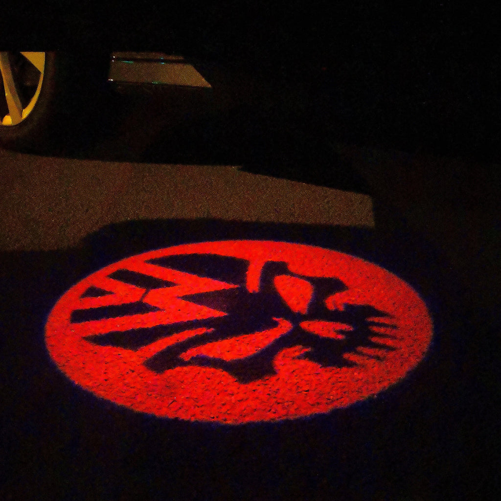 Volkswagen luci porta Logo Nr. 16 (quantità 1 = 2 Pellicole per logo / 2 luci porta）