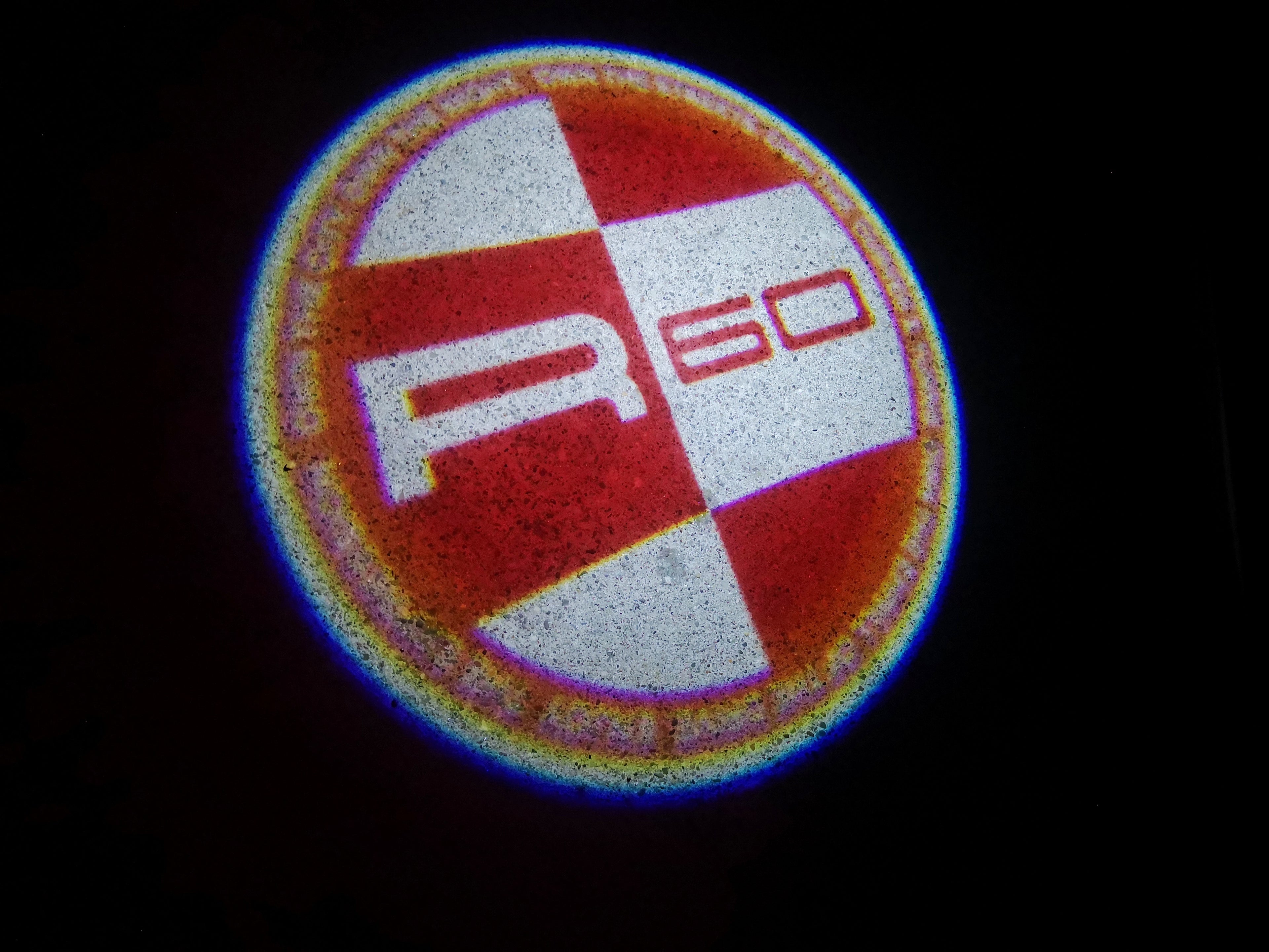MINI R 60 LOGO PROJECROTR أضواء Nr.155 (كمية 1 = 2 شعار فيلم / 2 أضواء الباب)