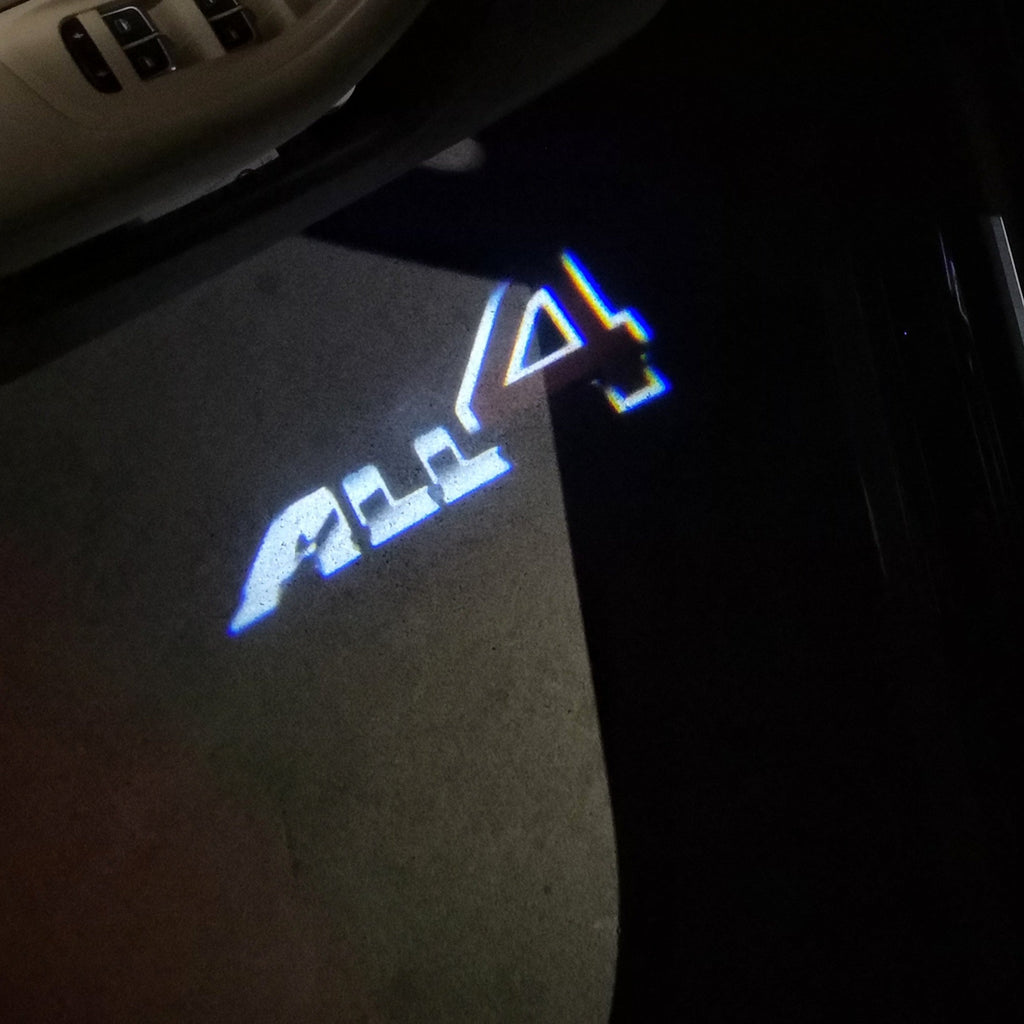 MINI ALL 4 LOGO PROJECROTR LIGHTS Nr.51 (Menge 1 = 2 Logo Film / 2 Türleuchten)