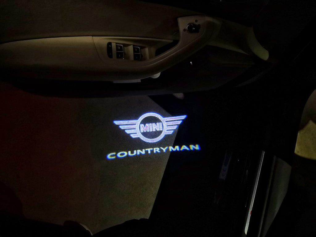 MINI COUNTRYMAN LOGO PROJECROTR LIGHTS Nr.141 (Menge 1 = 2 Logo Film / 2 Türleuchten)