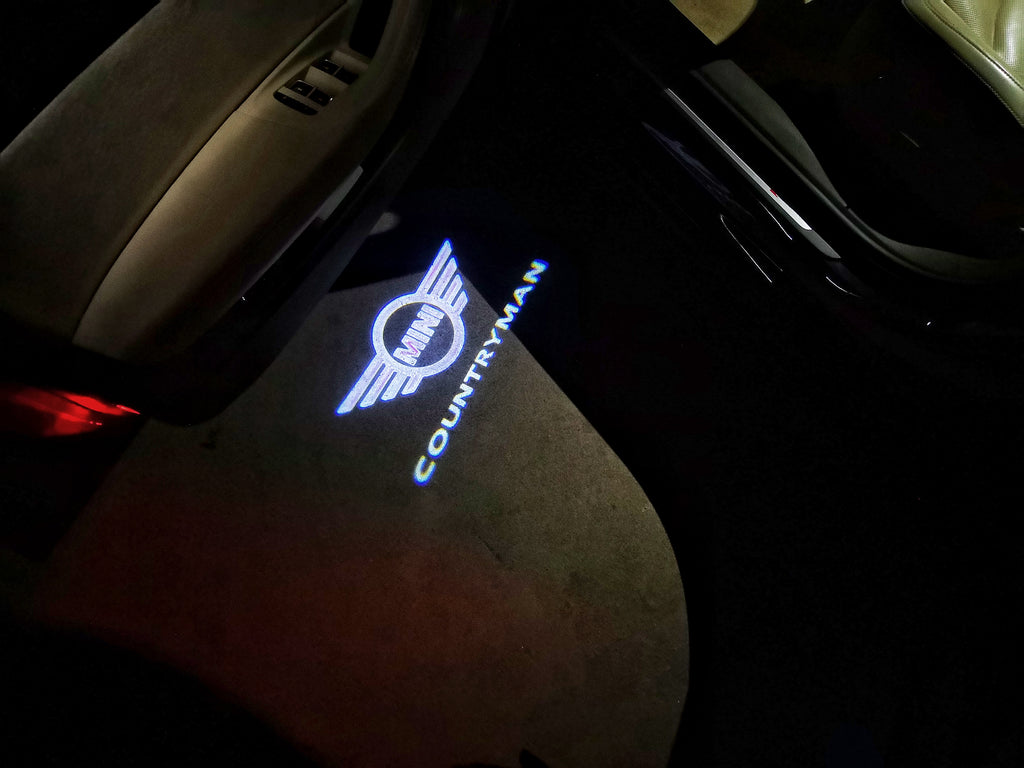 MINI COUNTRYMAN LOGO PROJECROTR LIGHTS Nr.141 (Menge 1 = 2 Logo Film / 2 Türleuchten)