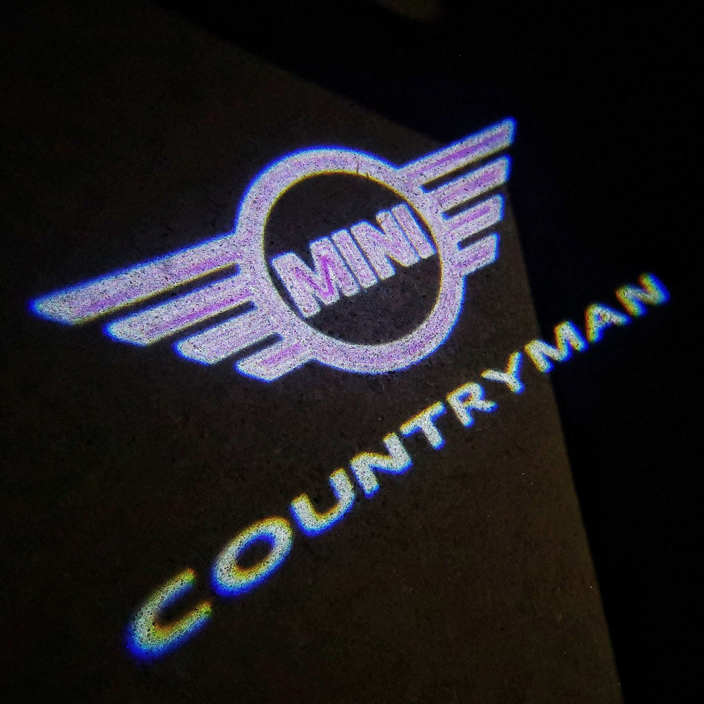 MINI COUNTRYMAN LOGO PROJECROTR LIGHTS Nr.141 (Menge 1 = 2 Logo Film / 2 Türleuchten)