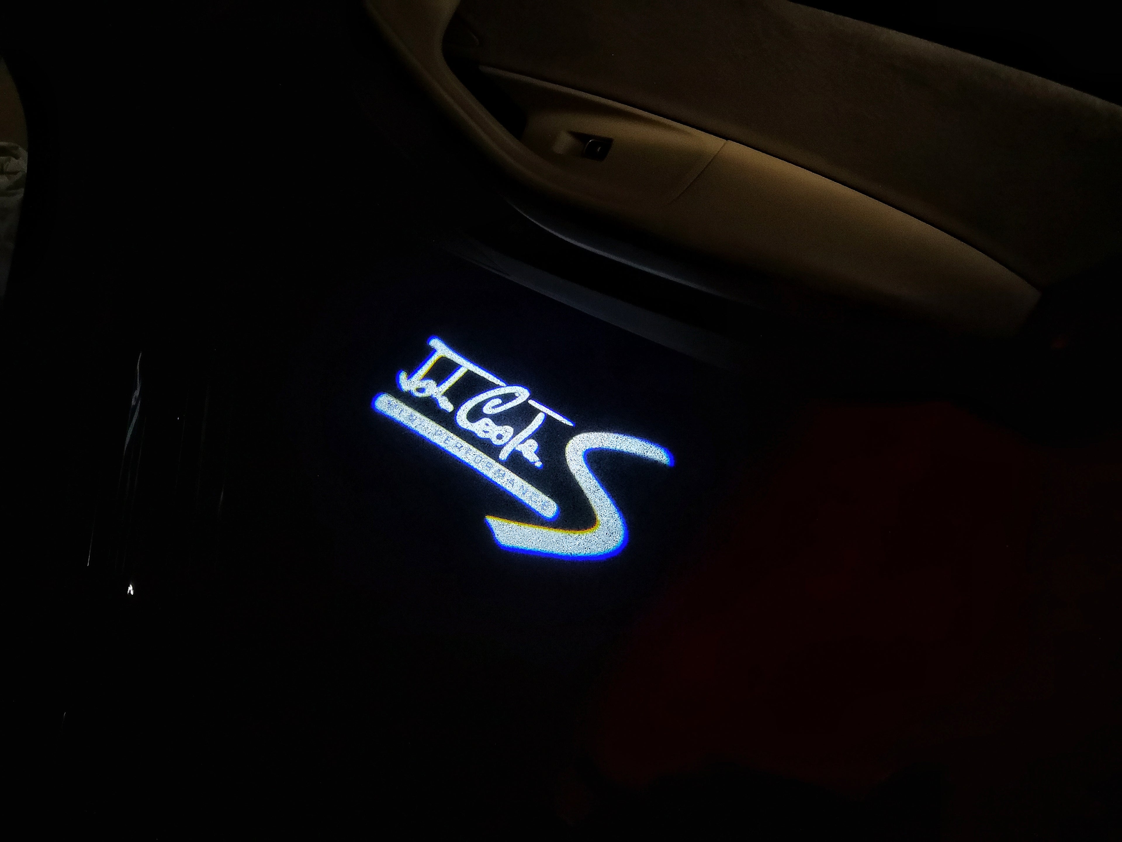 JOHN COOPER LOGO PROJECROTR LIGHTS Nr.104 (Menge 1 = 2 Logo Film/2 Türleuchten)