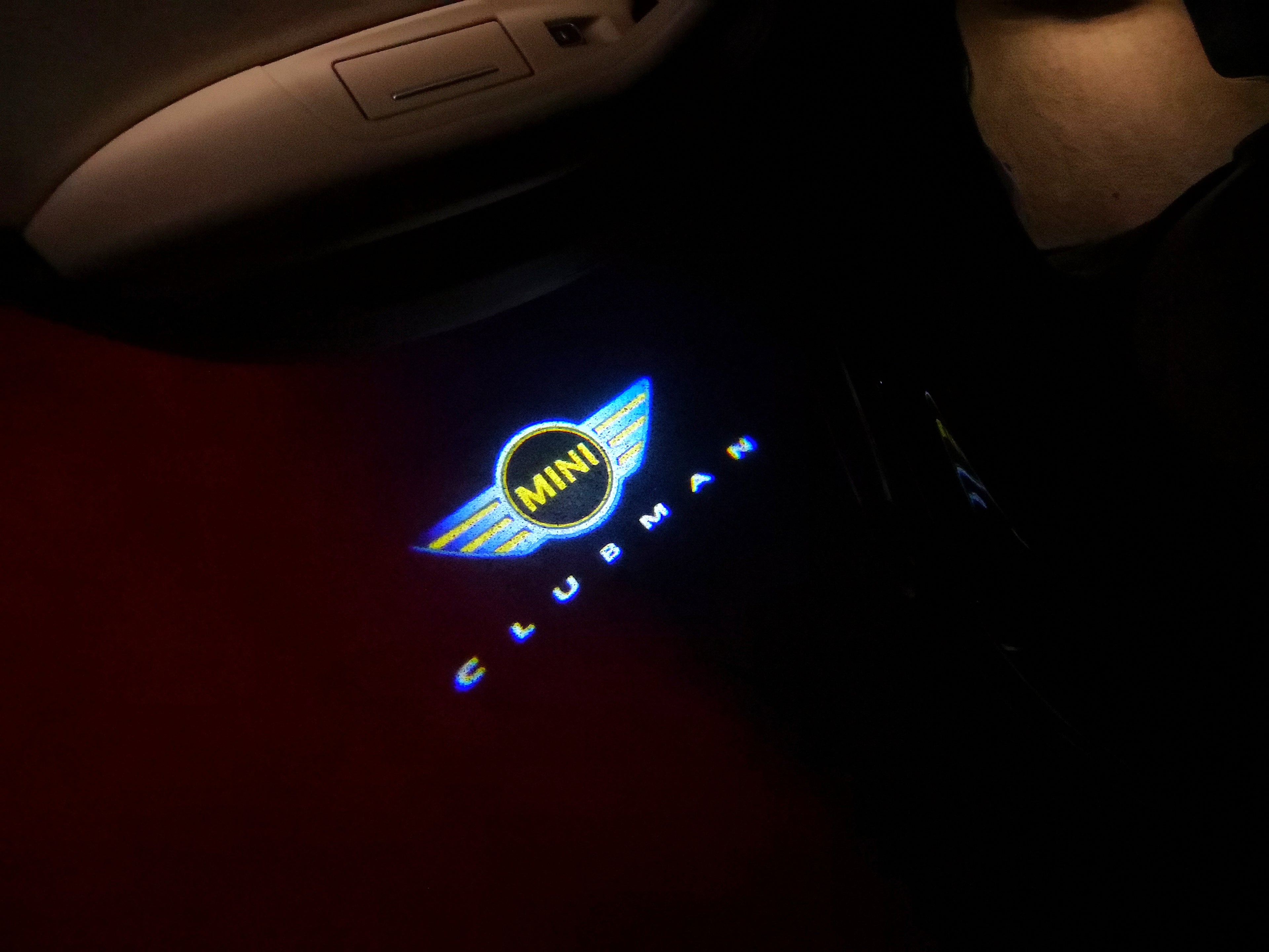 MINI CLUBMAN LOGO PROJECROTR LIGHTS Nr.95 (cantidad 1 = 2 logo película / 2 luces de puerta)