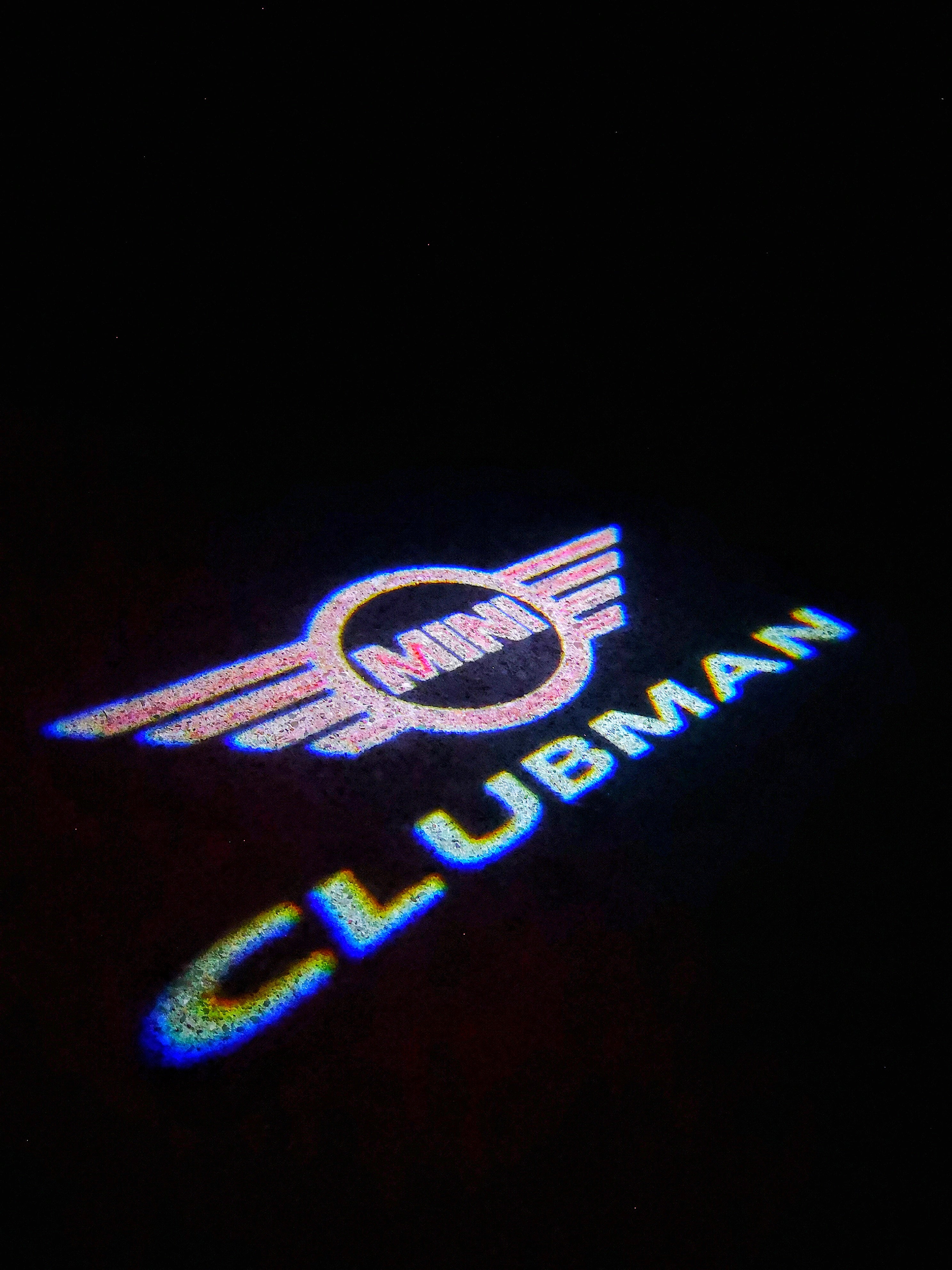 CLUBMAN LOGO PROJECROTR LIGHTS Nr.129 (Menge 1 = 2 Logo Film / 2 Türleuchten)