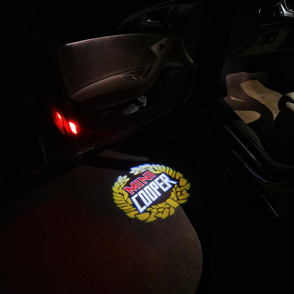 MINI COOPER LOGO PROJECROTR LIGHTS Nr.34 (quantité 1 = 2 Logo Film / 2 feux de porte)