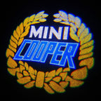 MINI COOPER LOGO PROJECROTR LIGHTS Nr.33 (quantità 1 = 2 Logo Film / 2 luci porta)