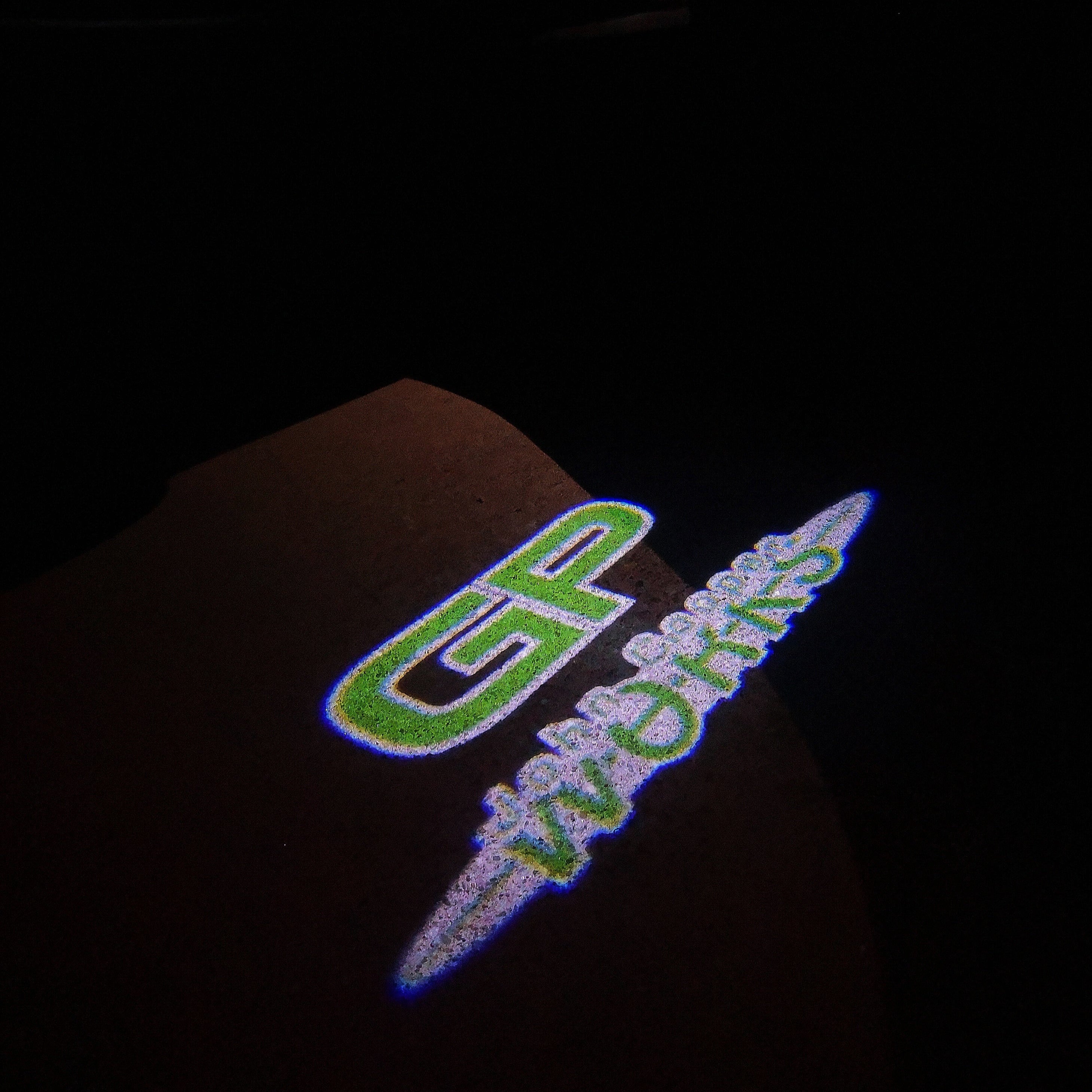 MINI GP COOPER WORKS LOGO PROJECROTR LIGHTS Nr.156 (Menge 1 = 2 Logo Film / 2 Türleuchten)