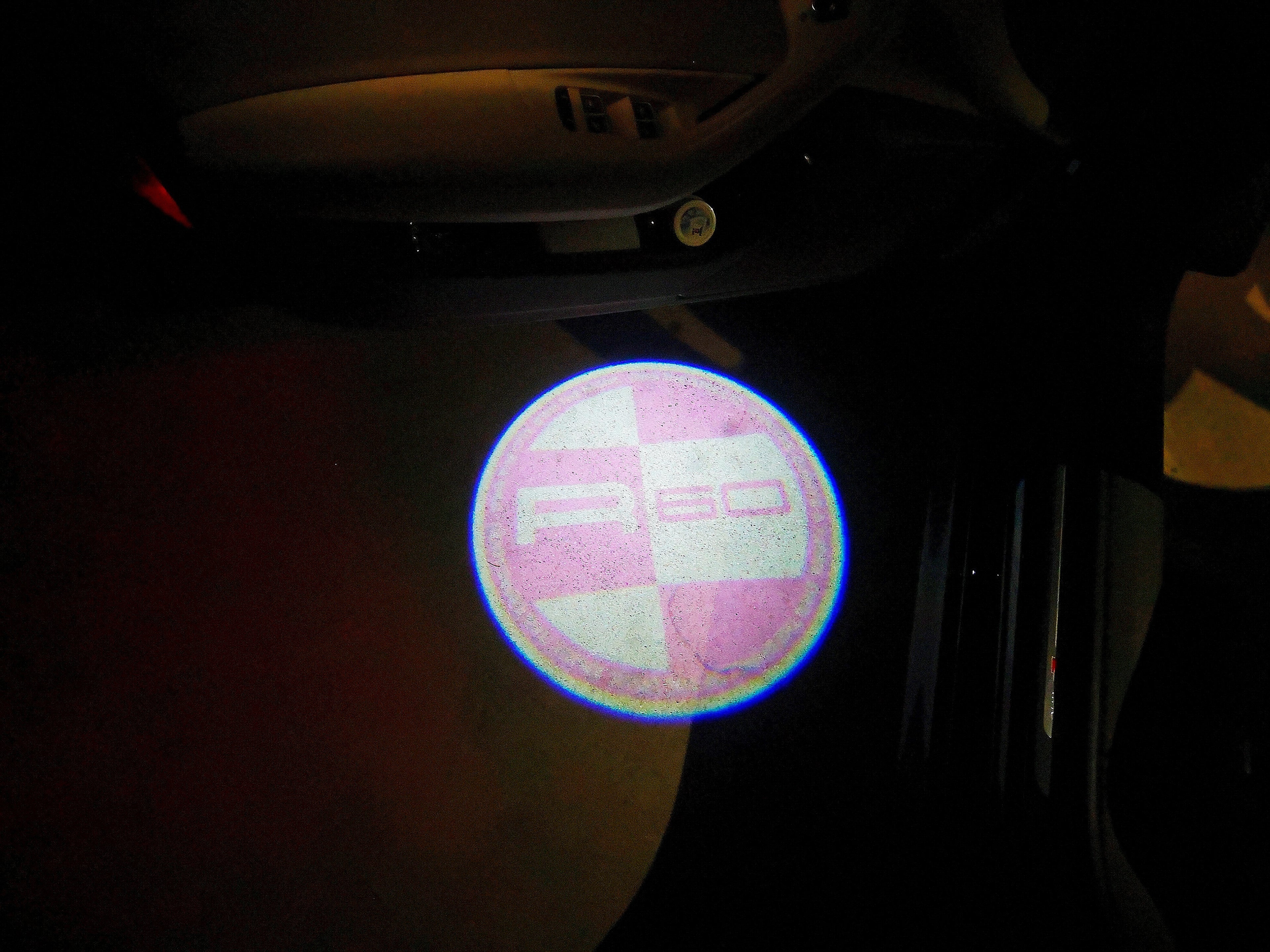 MINI R60 LOGO PROJECTOR LIGHTS Nr.154 (الكمية 1 = 2 شعار فيلم / 2 باب)
