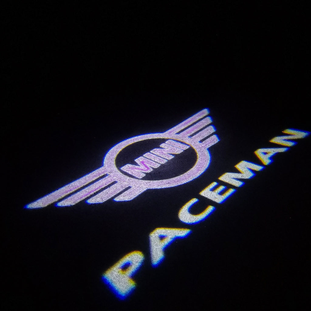 MINI PACEMAN LOGO PROJECROTR LIGHTS Nr.142 (cantidad 1 = 2 logo película / 2 luces de puerta)
