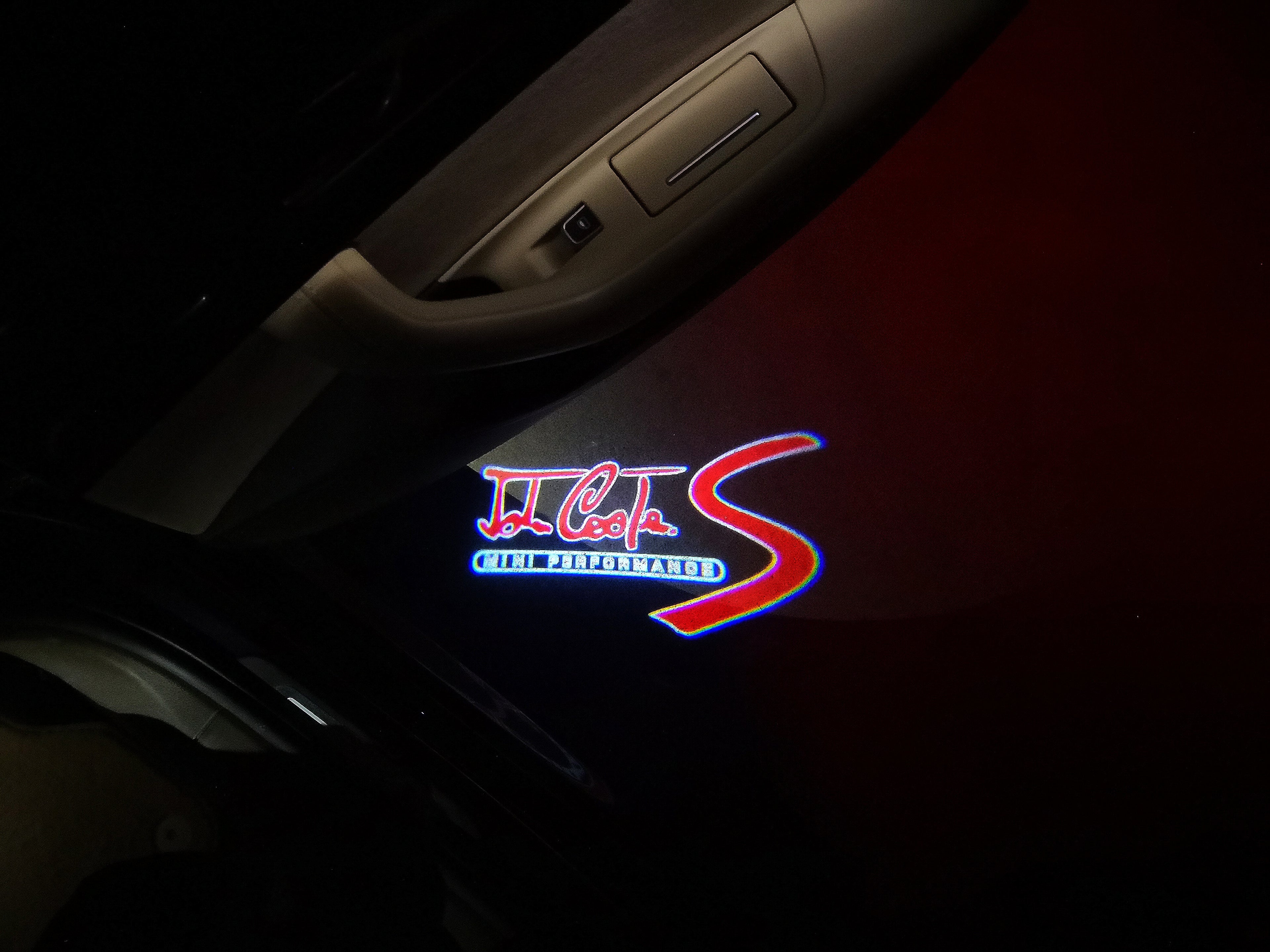 JOHN COOPER LOGO PROJECROTR LICHTER Nr.108 (Menge 1 = 2 Logo Film / 2 Türlichter)