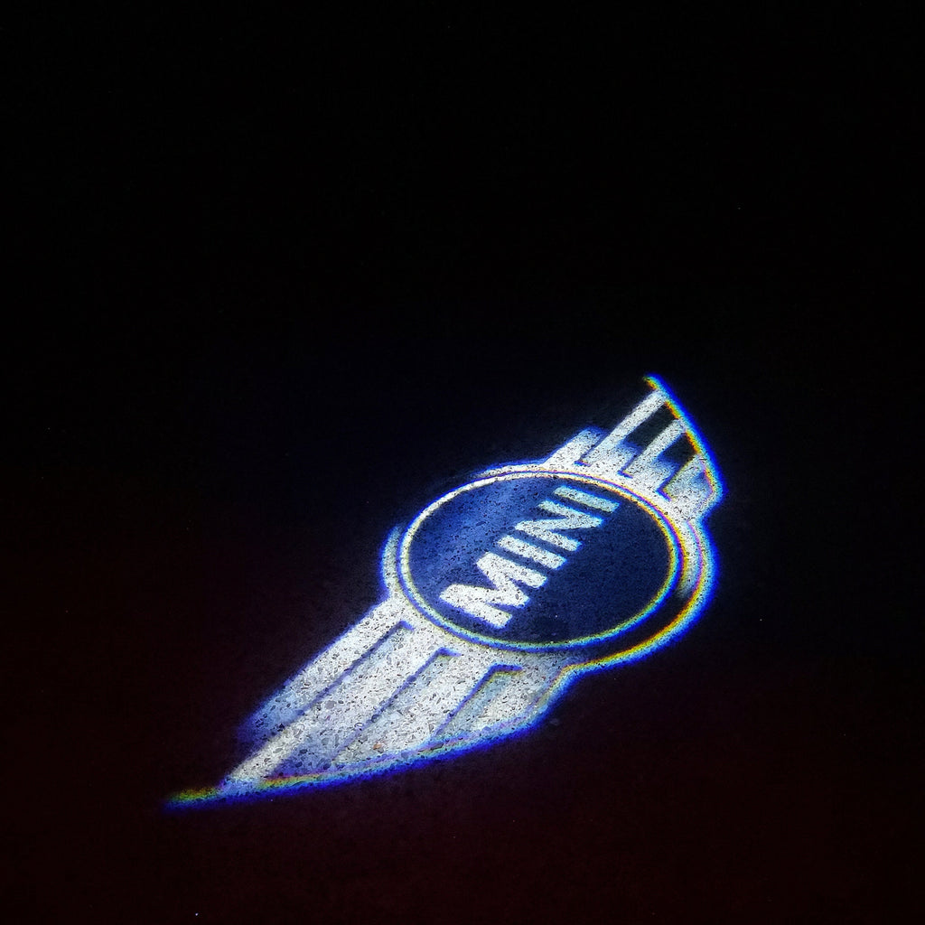MINI LUCES DE PROYECTOR DE LOGOTIPO N ° 06 (cantidad 1 = 2 Película de Logo / 2 luces de puerta)